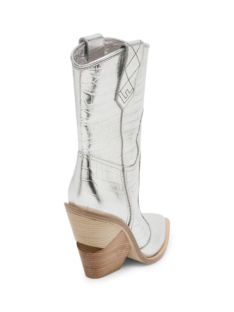 fendi cowboy boots silver|fendi boots for women.